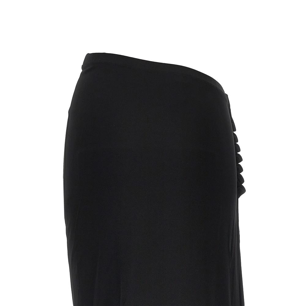 Rabanne Women Gathered Jersey Midi Skirt PACO RABANNE