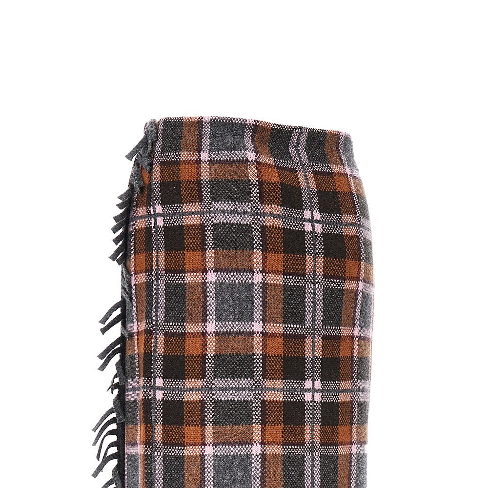 Guest In Residence Women Plaid Wrap Midi Skirt GUEST IN RESIDENCE