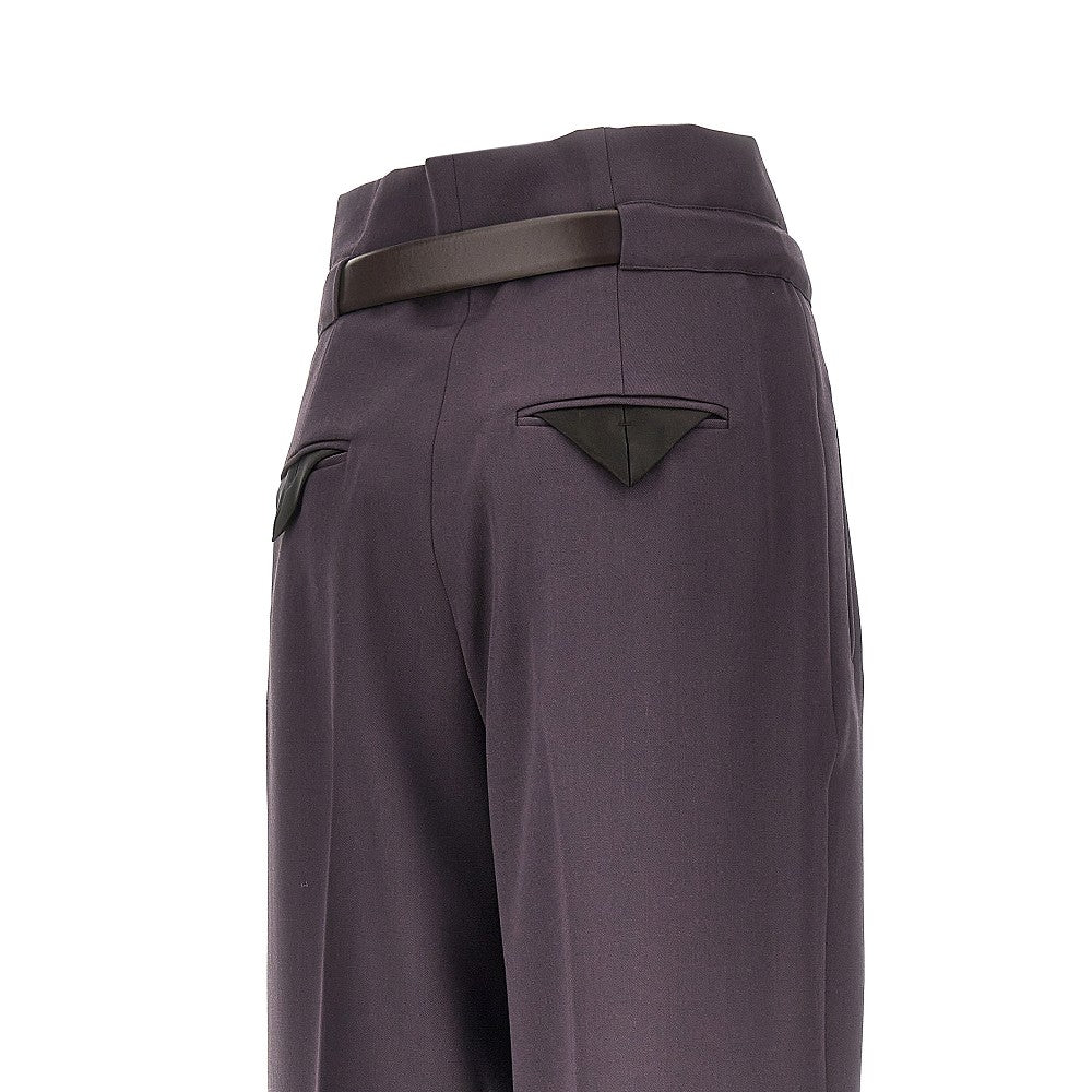 The Attico Women Gabardine Pants With Belt