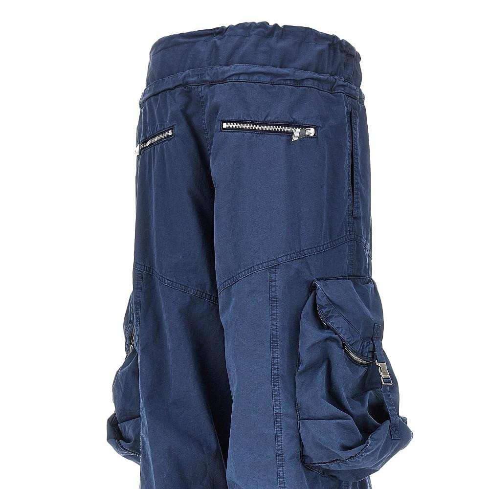 The Attico Women Washed Cotton Cargo Pants THE ATTICO