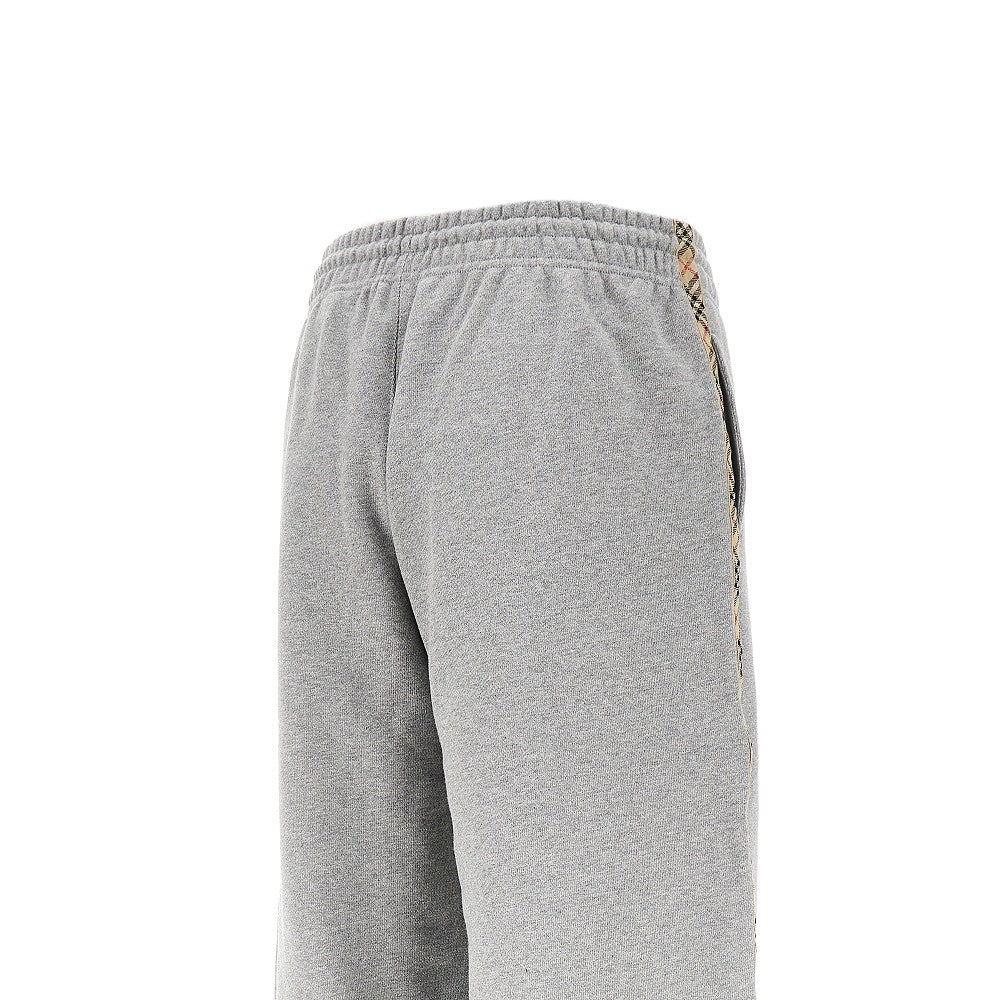 Burberry Women Wide Leg Sweatpants With Check Details BURBERRY