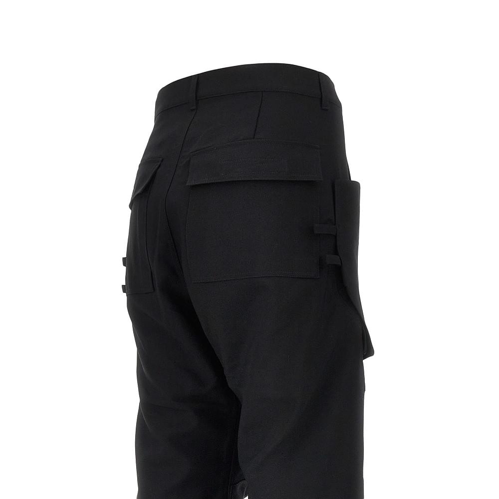 Rick Owens Men Wool Canvas 'Stefan' Cargo Pants RICK OWENS