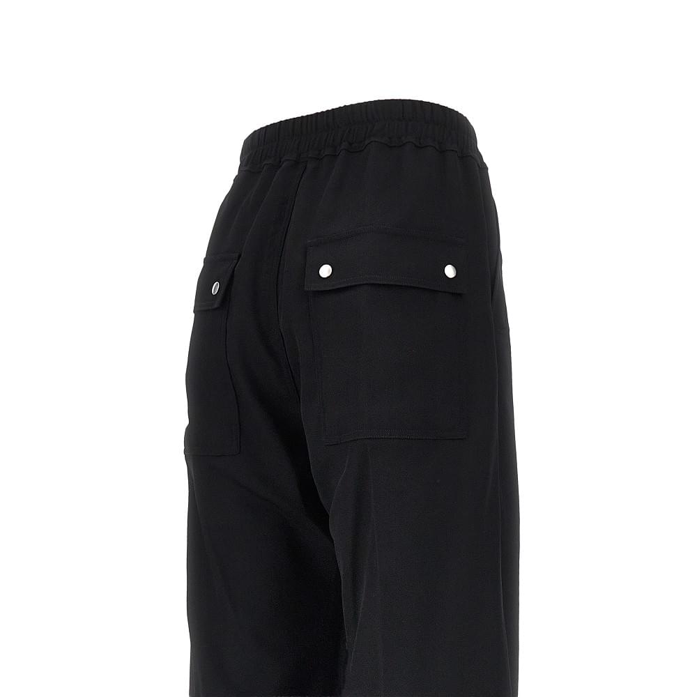 Rick Owens Men Wool Canvas Wide Bela Pants RICK OWENS