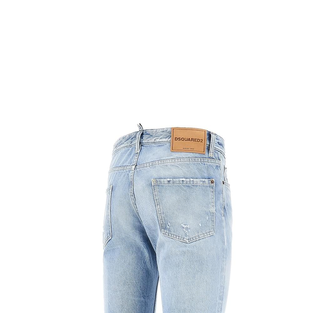 Dsquared2 Men Distressed Denim Teddy Jeans DSQUARED2