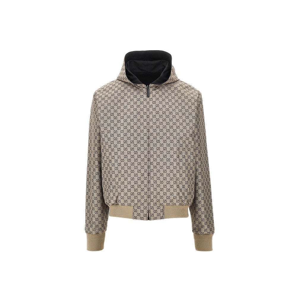 Gucci Men Cotton And Gg Nylon Reversible Jacket GUCCI