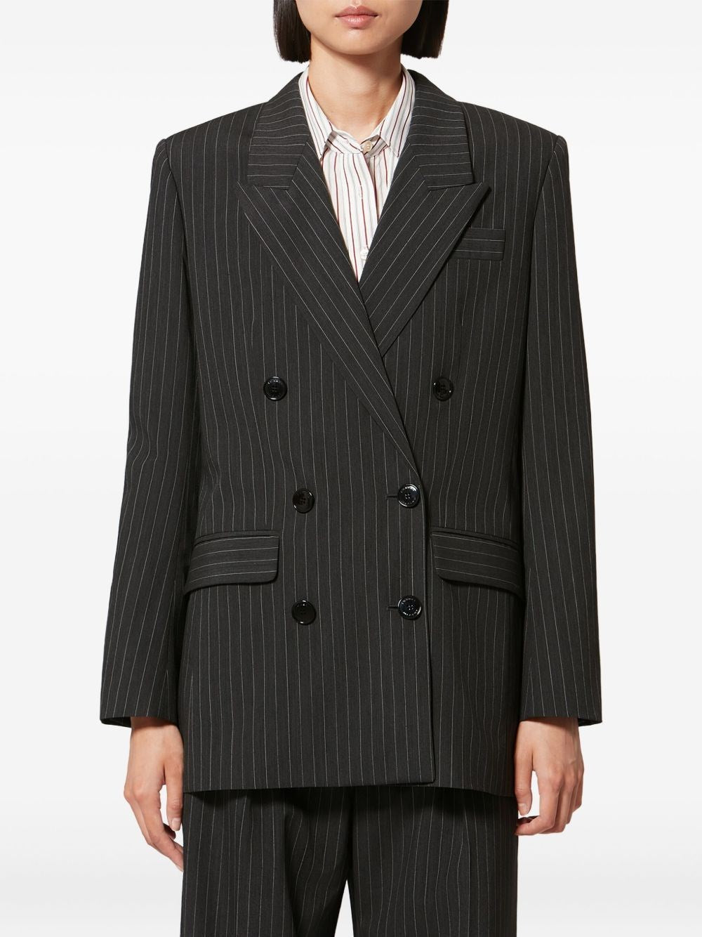 Isabel Marant Women Double-Breasted Pinstriped Blazer ISABEL MARANT