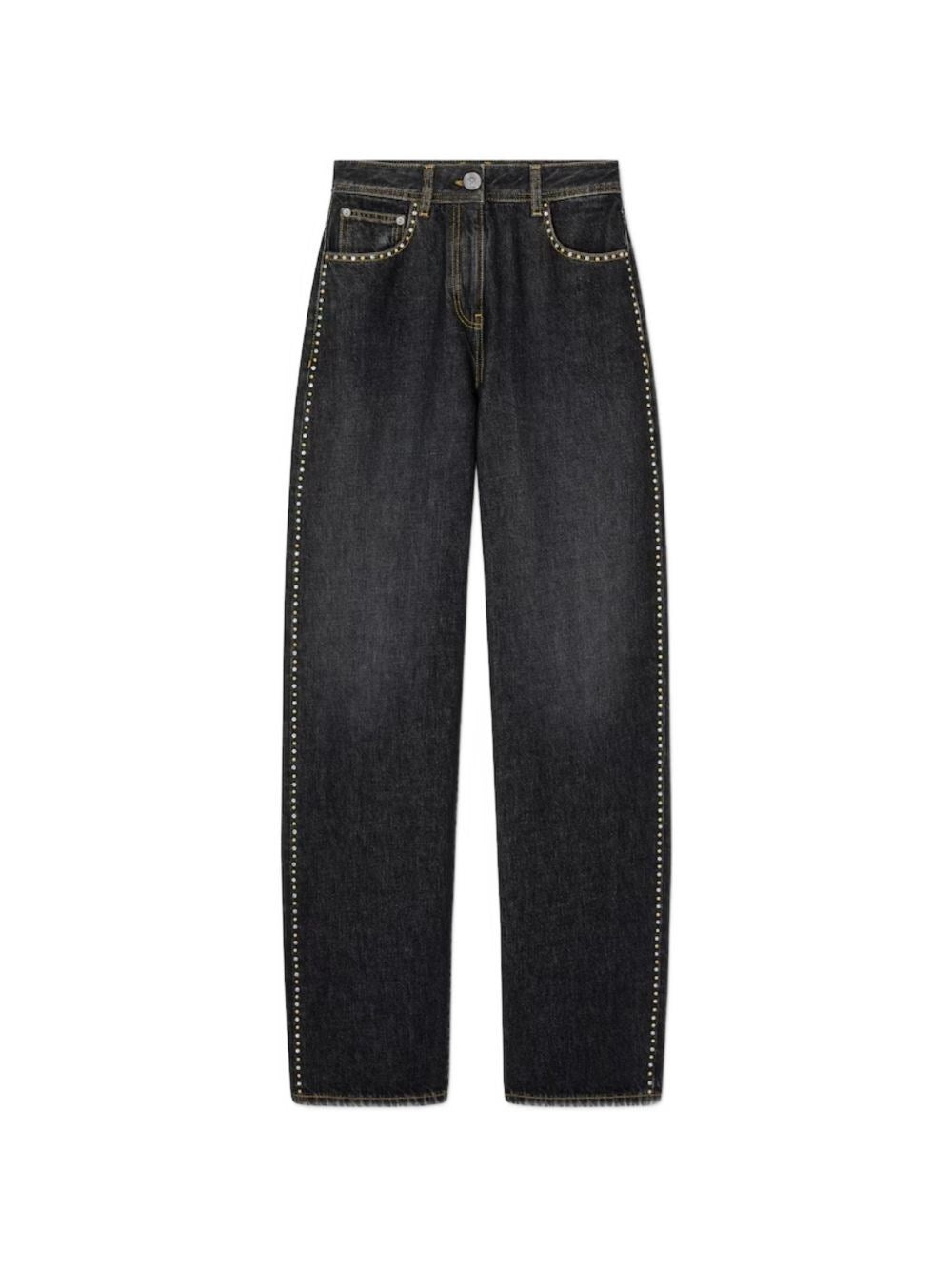 Versace Women Regular High-Waisted Decorated Jeans VERSACE