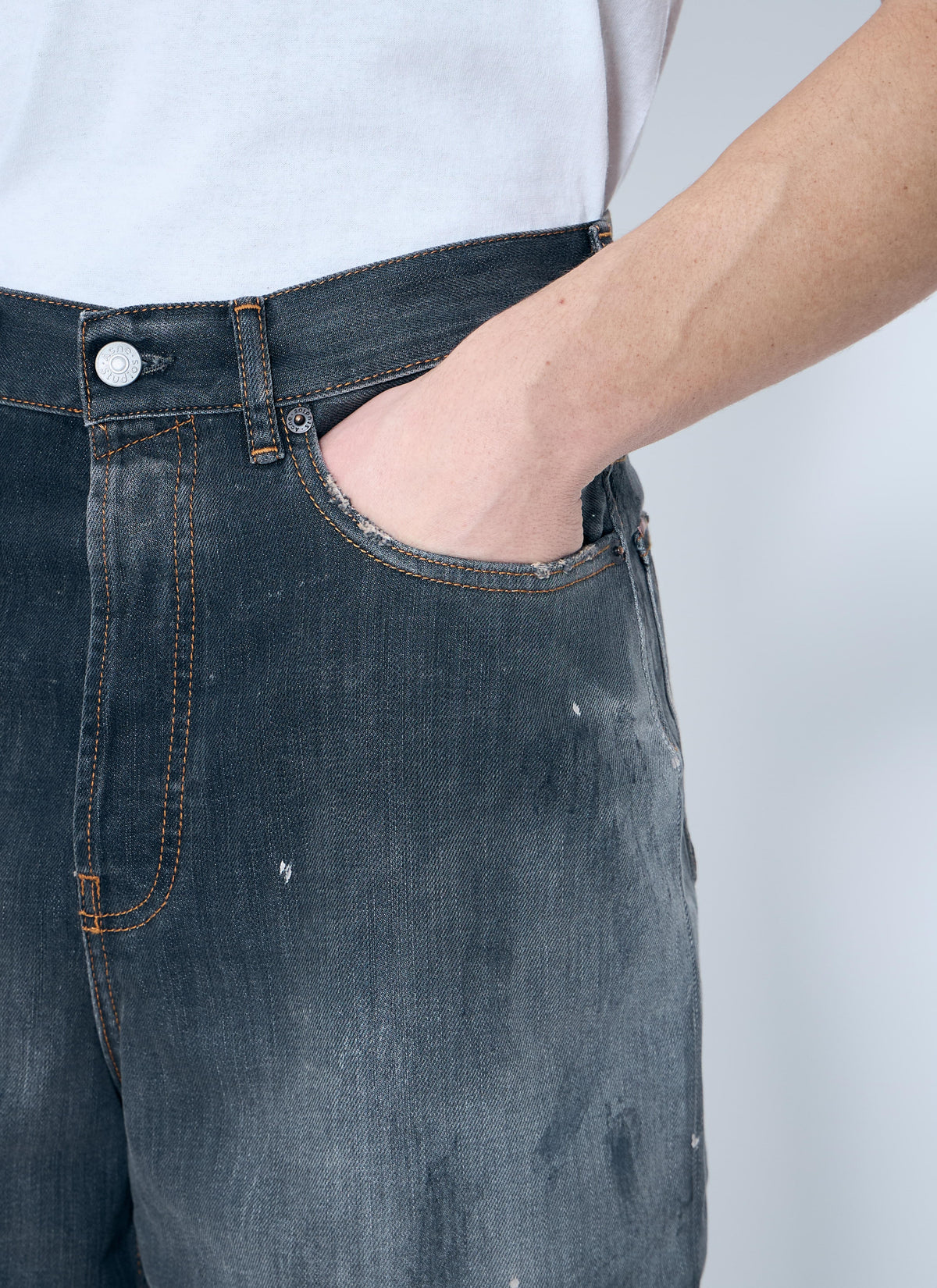 Acne Studios Men Distressed Denim Shorts ACNE STUDIOS