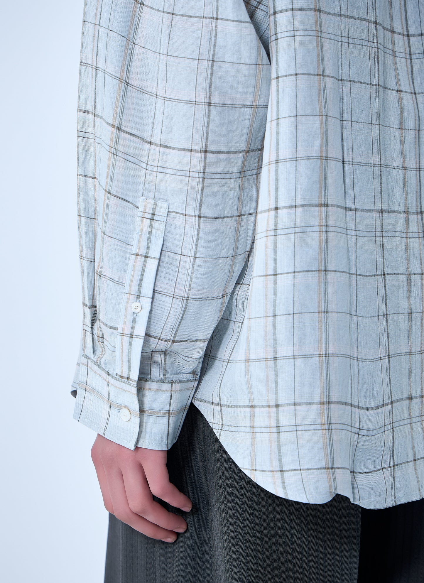 Acne Studios Men Plaid Button-Up Shirt ACNE STUDIOS