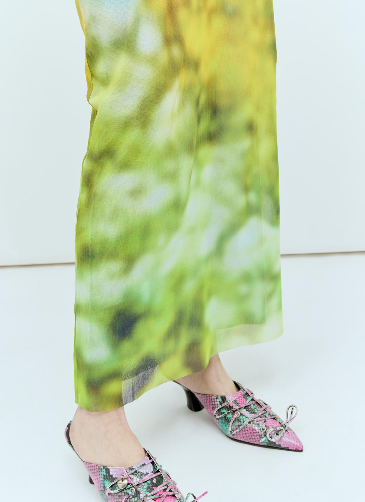 Acne Studios Women Blurred Print Maxi Dress ACNE STUDIOS