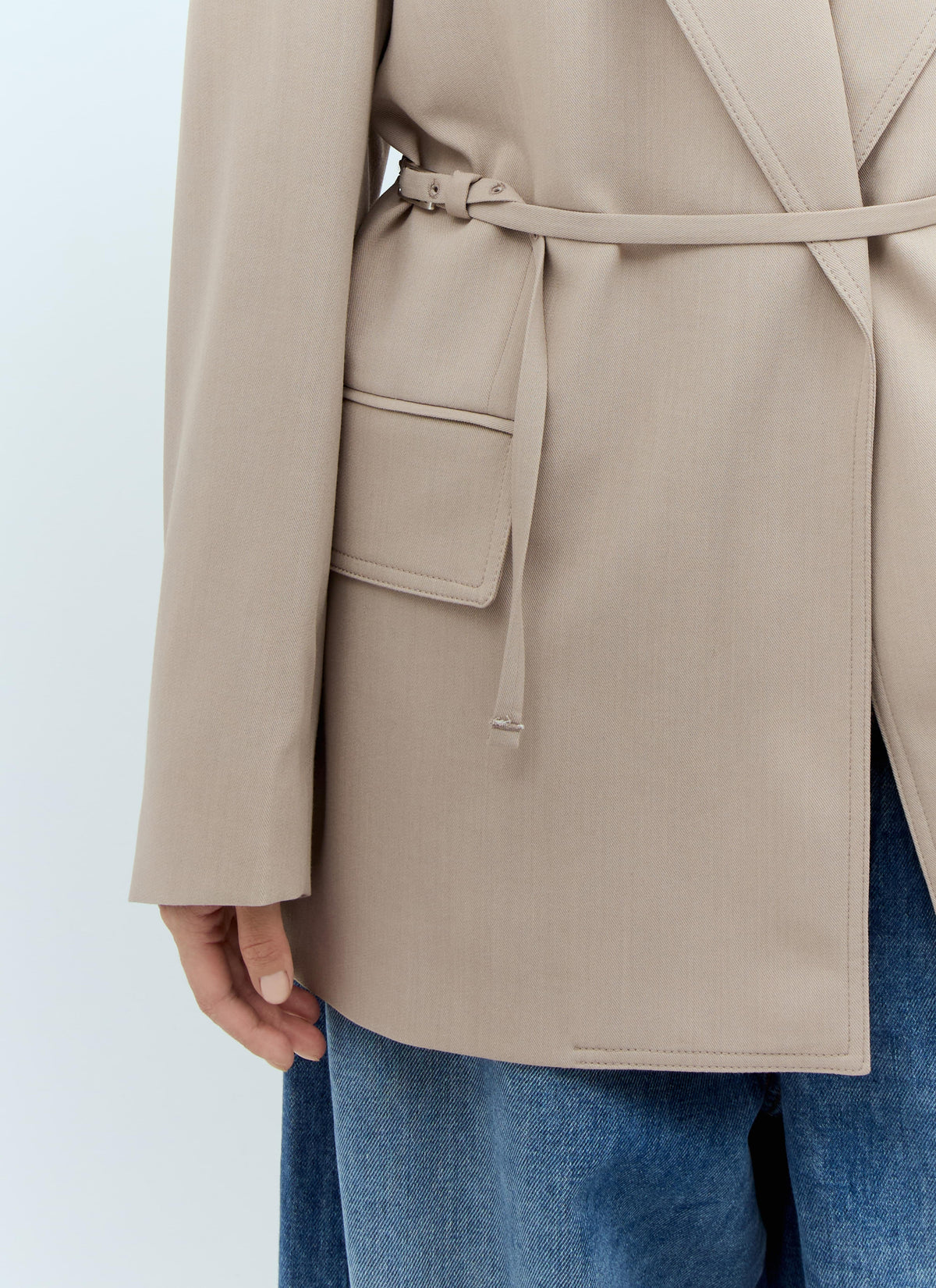 Acne Studios Women Peak Lapels Belted Blazer ACNE STUDIOS