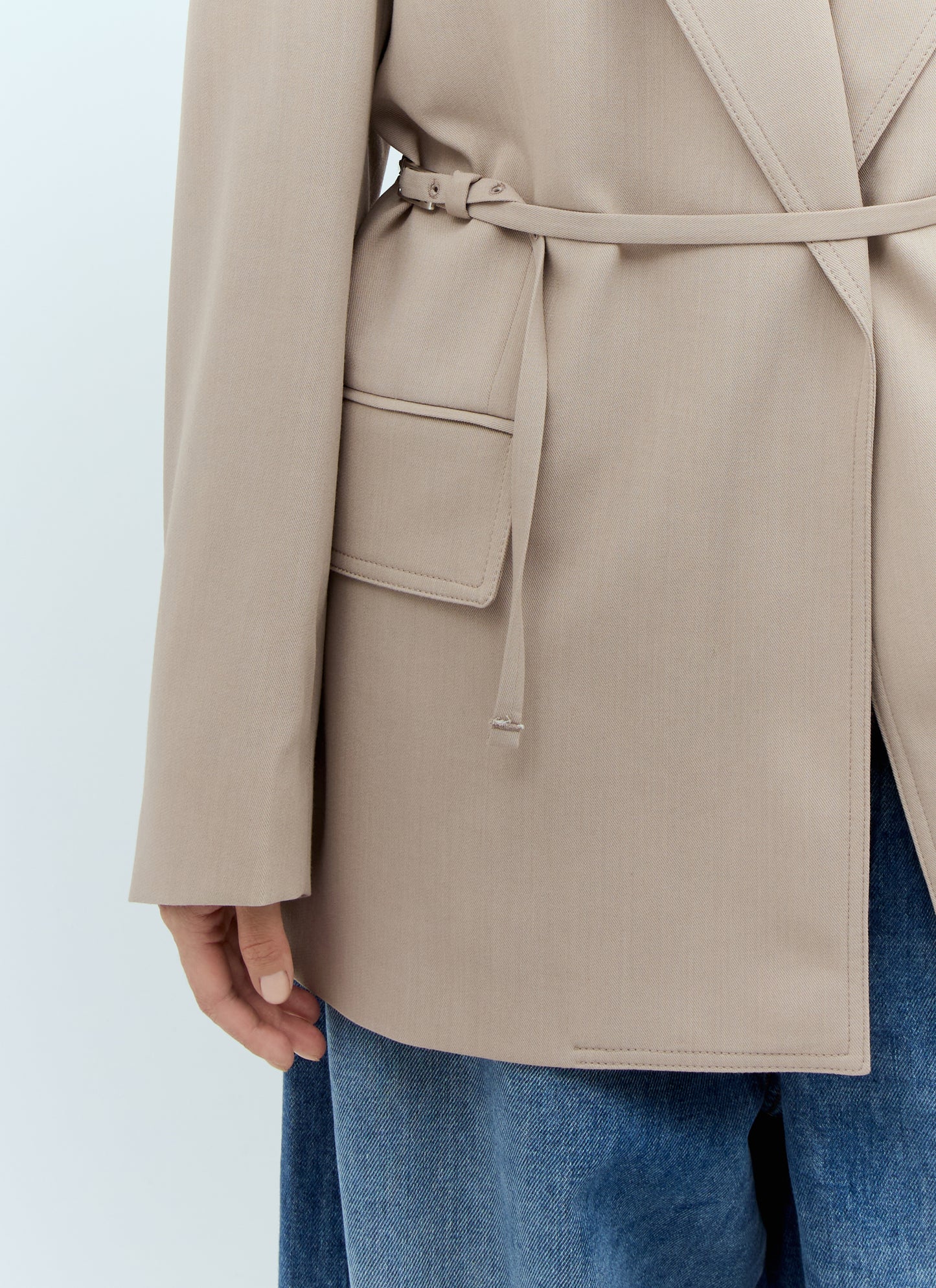 Acne Studios Women Peak Lapels Belted Blazer ACNE STUDIOS
