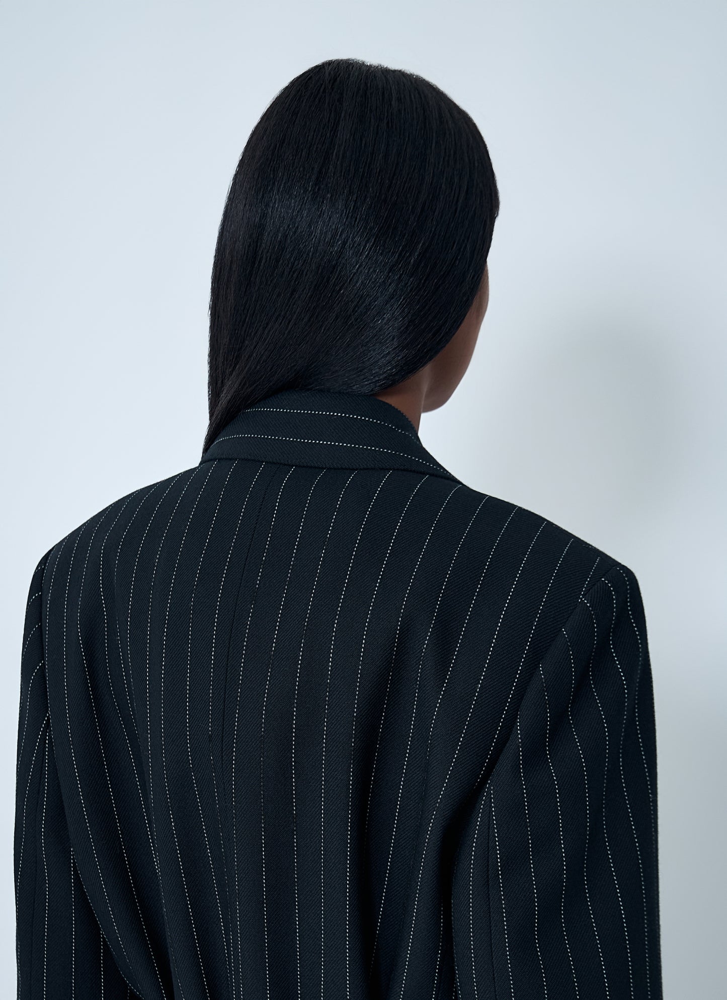 Acne Studios Women Belted Pinstripe Coat ACNE STUDIOS