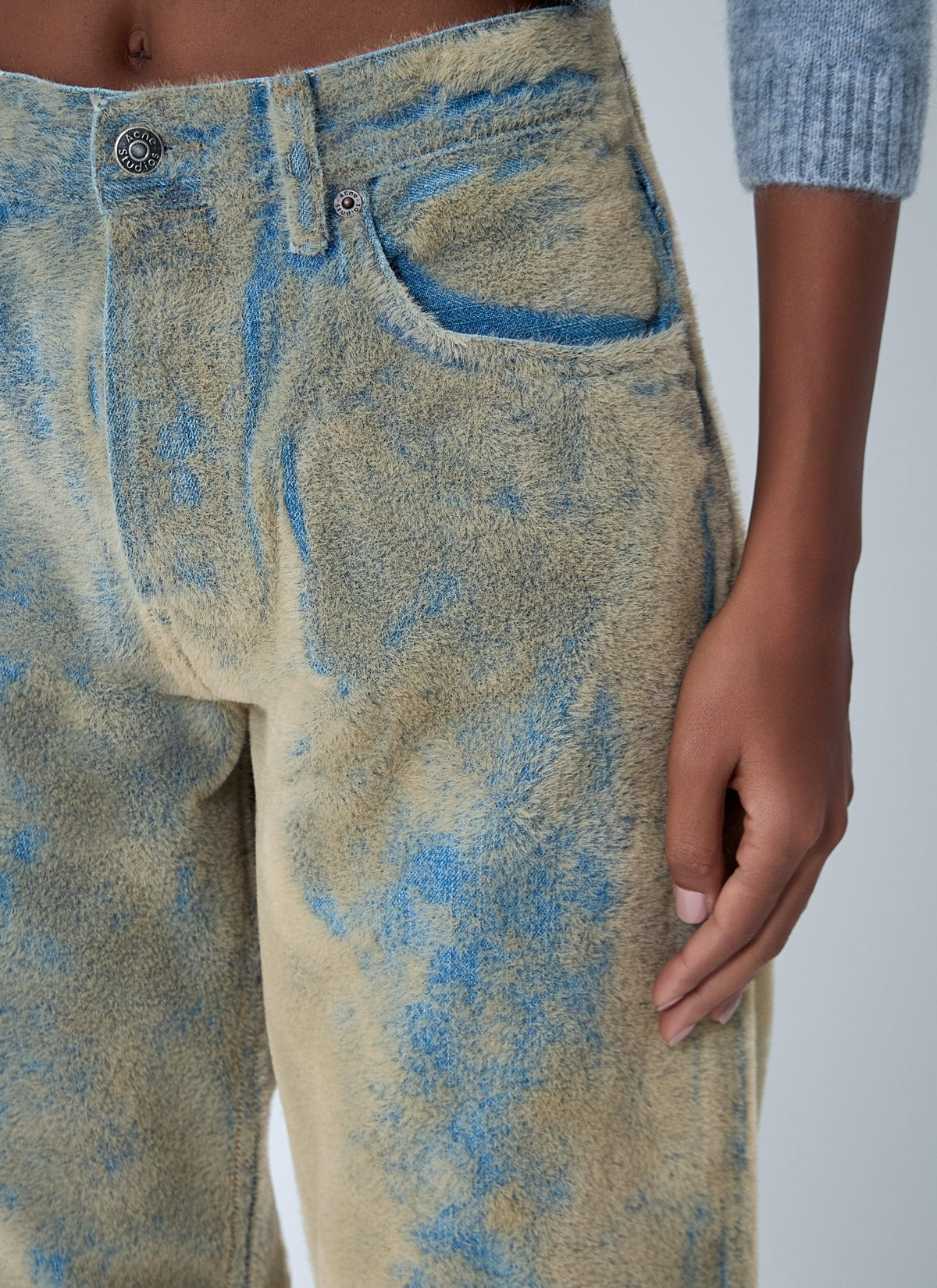 Acne Studios Women Flocked Denim Jeans ACNE STUDIOS