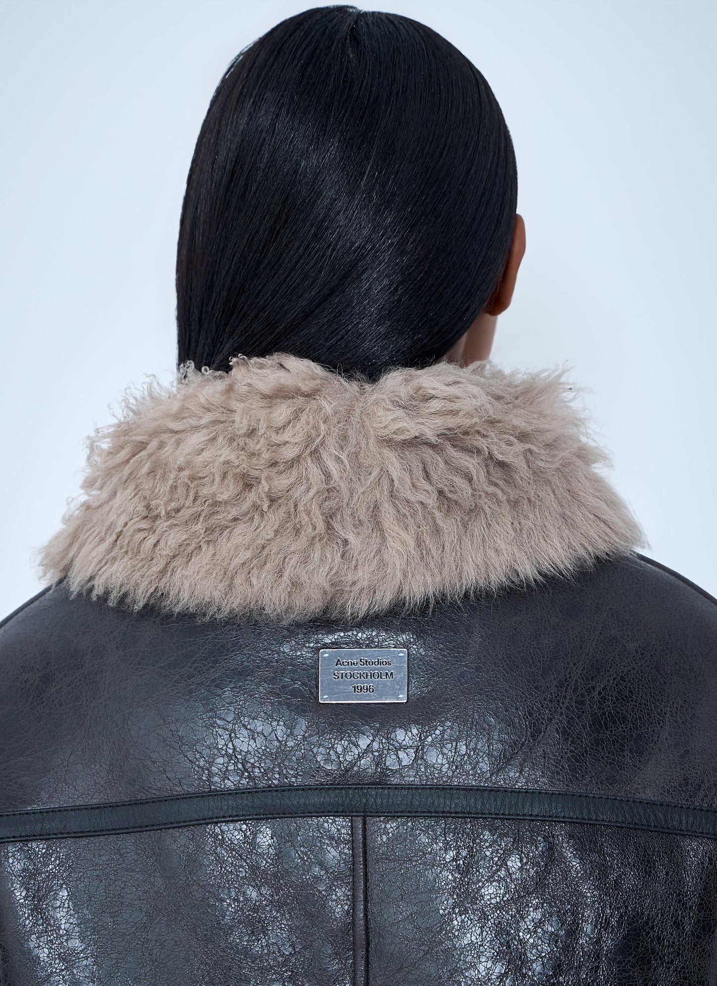 Acne Studios Women Leather Shearling Jacket ACNE STUDIOS