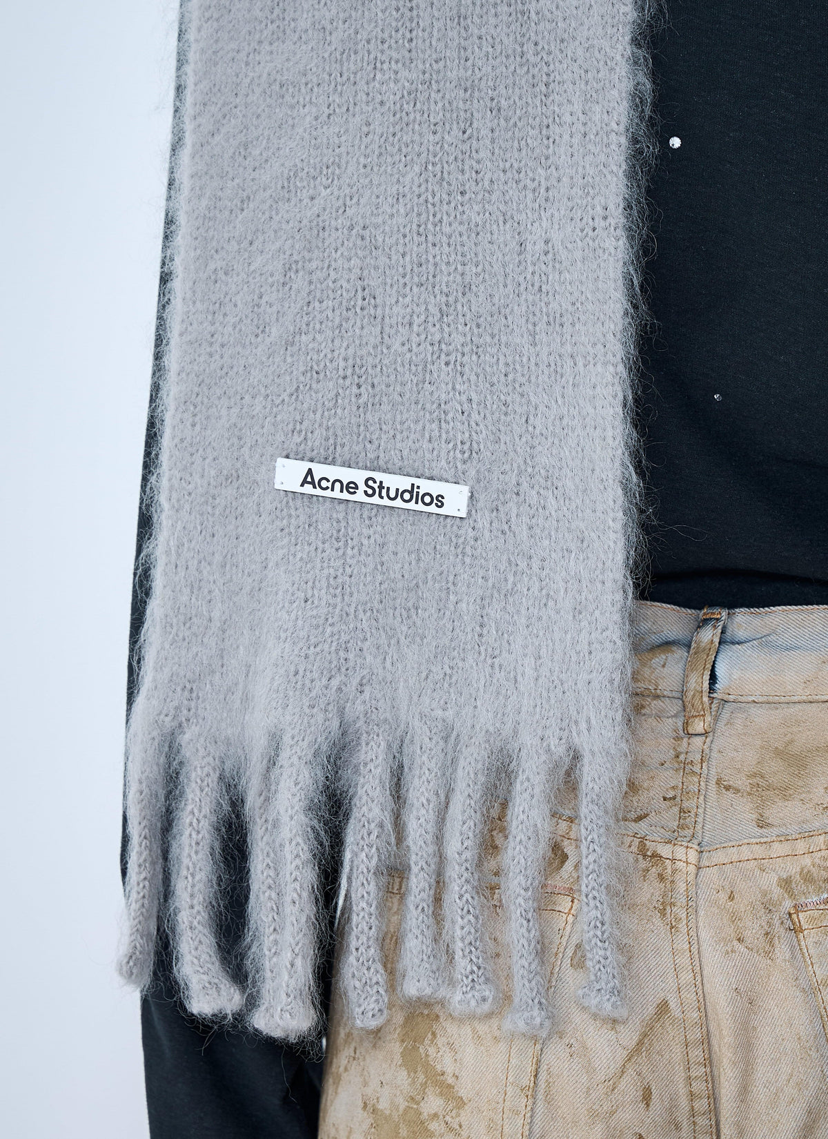 Acne Studios Women Fringed Wool Scarf ACNE STUDIOS