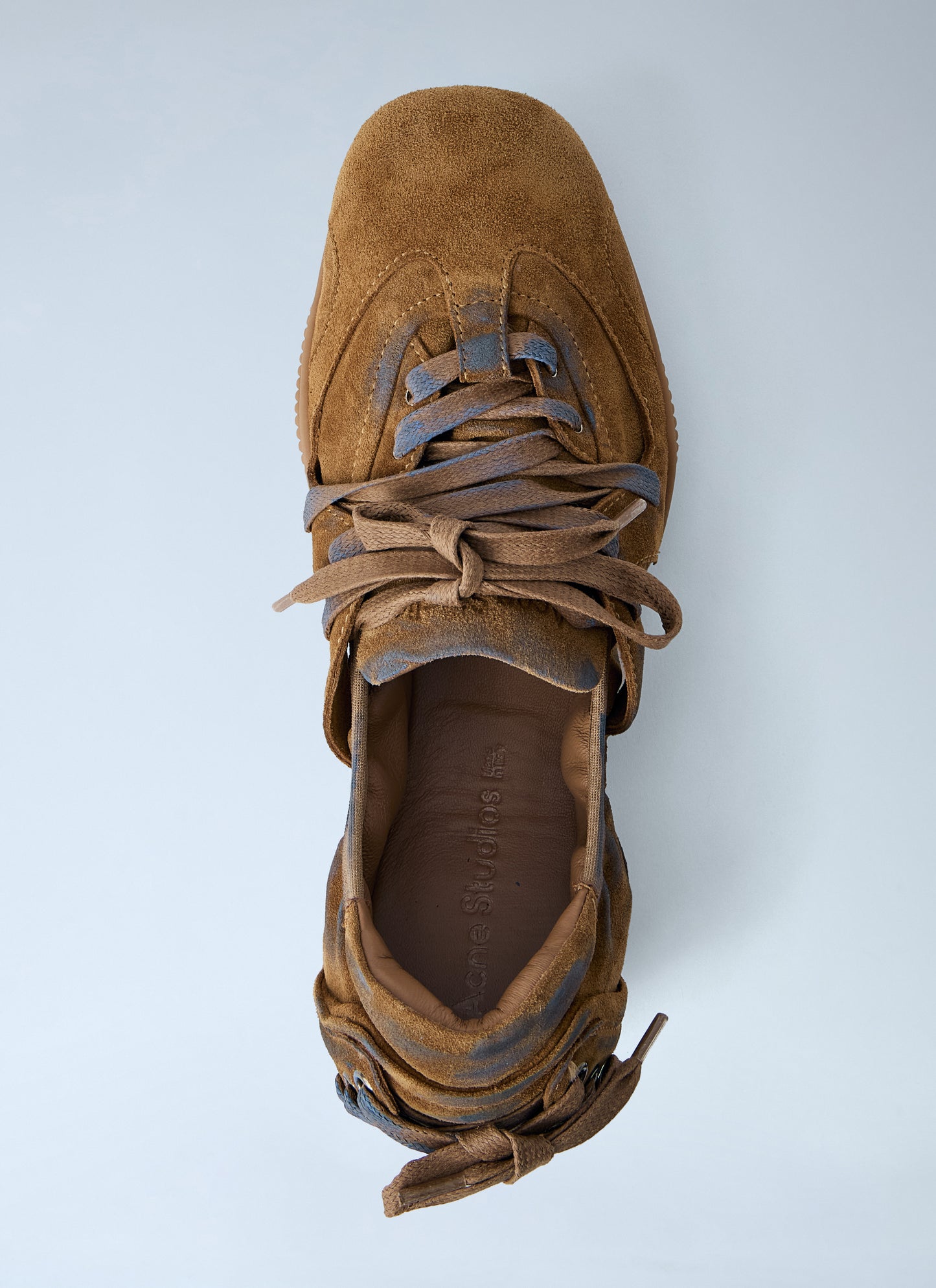 Acne Studios Women Lace-Up Suede Flats ACNE STUDIOS