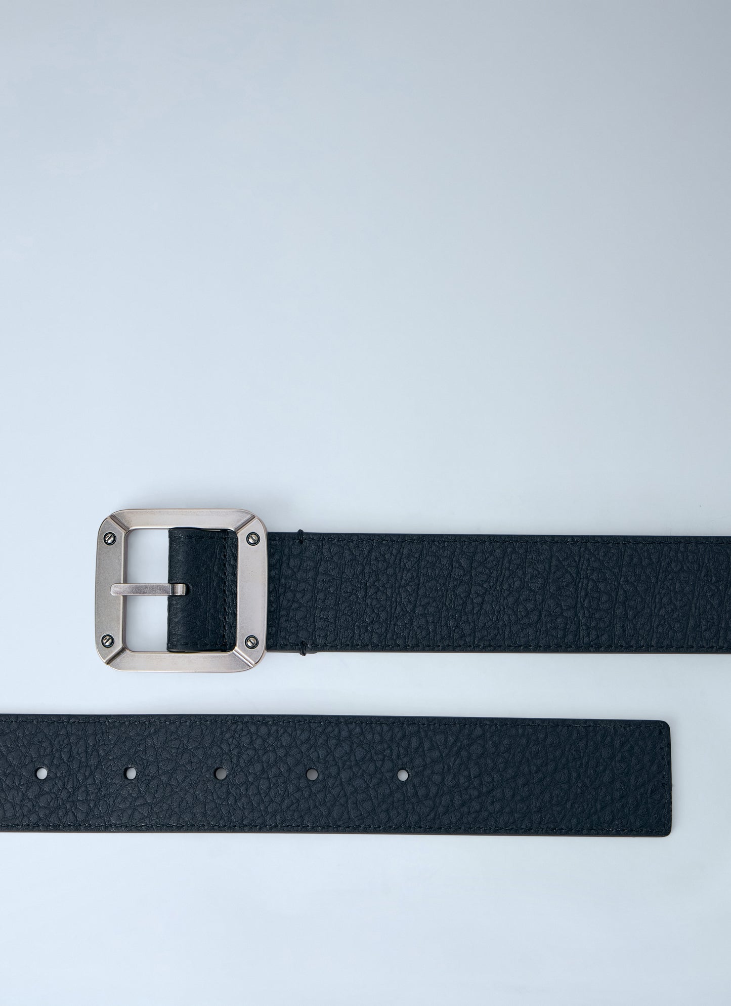 Acne Studios Women Textured Reversible Leather Belt ACNE STUDIOS