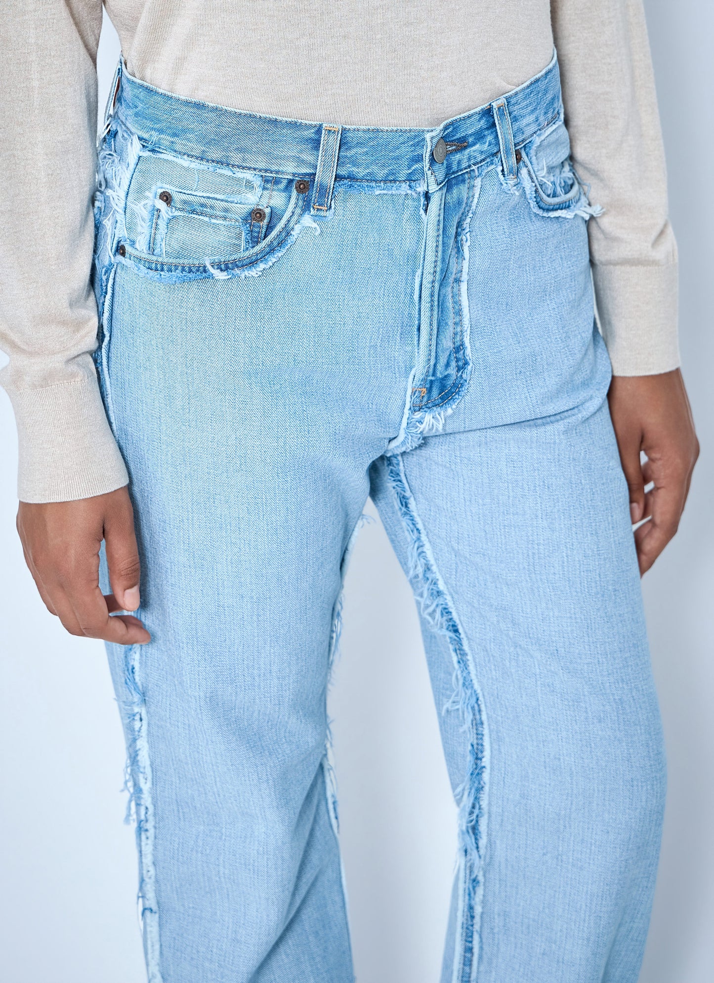 Acne Studios Women Frayed Denim Jeans ACNE STUDIOS