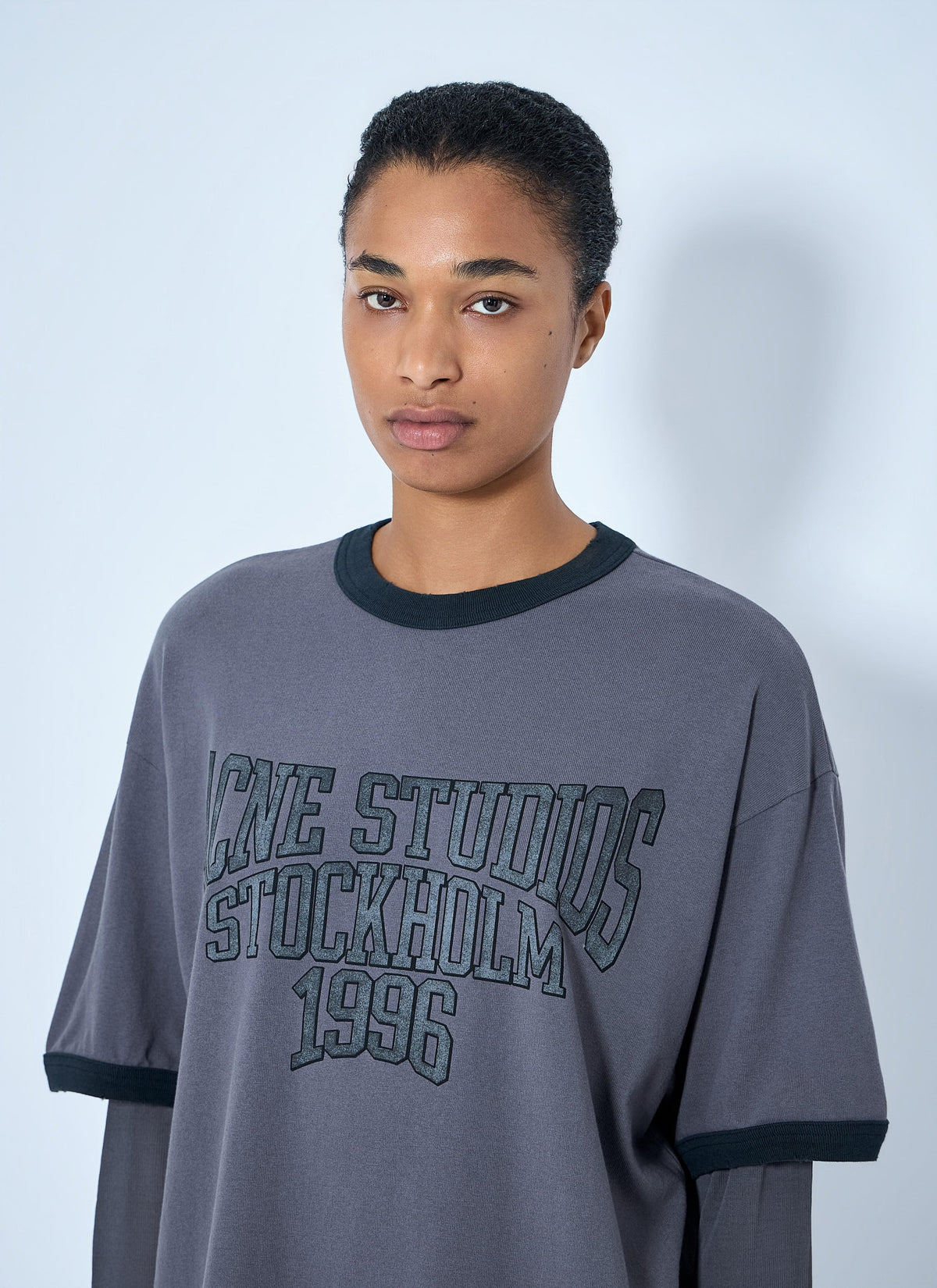 Acne Studios Women Layered Graphic T-Shirt ACNE STUDIOS