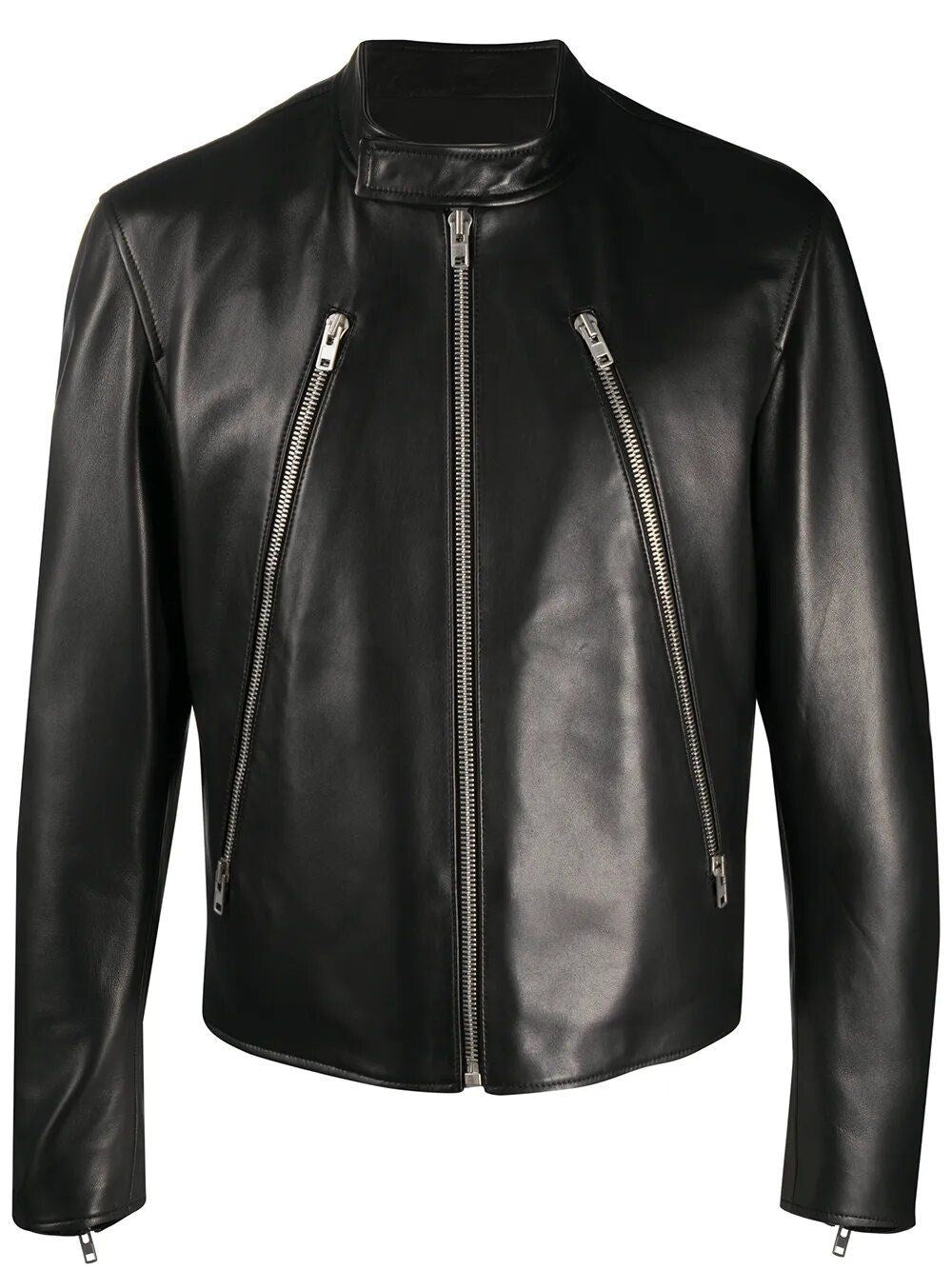 Maison Margiela Men 5-Zip Leather Jacket MAISON MARGIELA