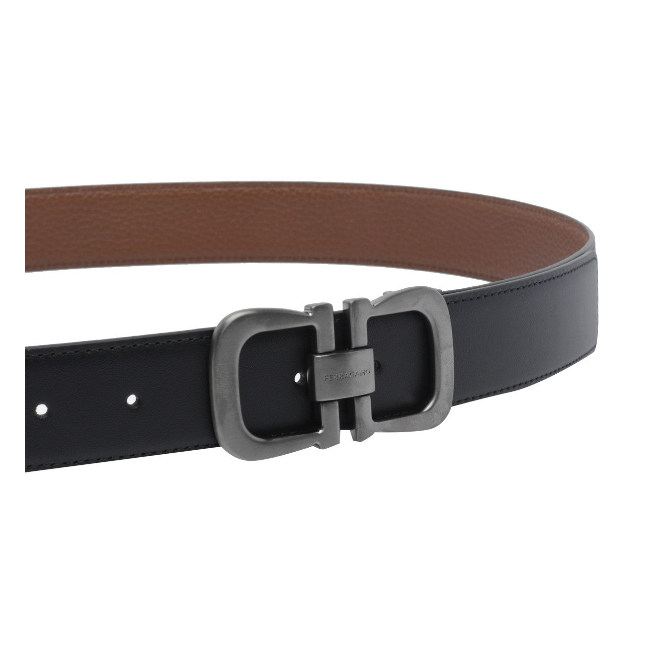 Ferragamo Men Adjustable Gancini Belt FERRAGAMO
