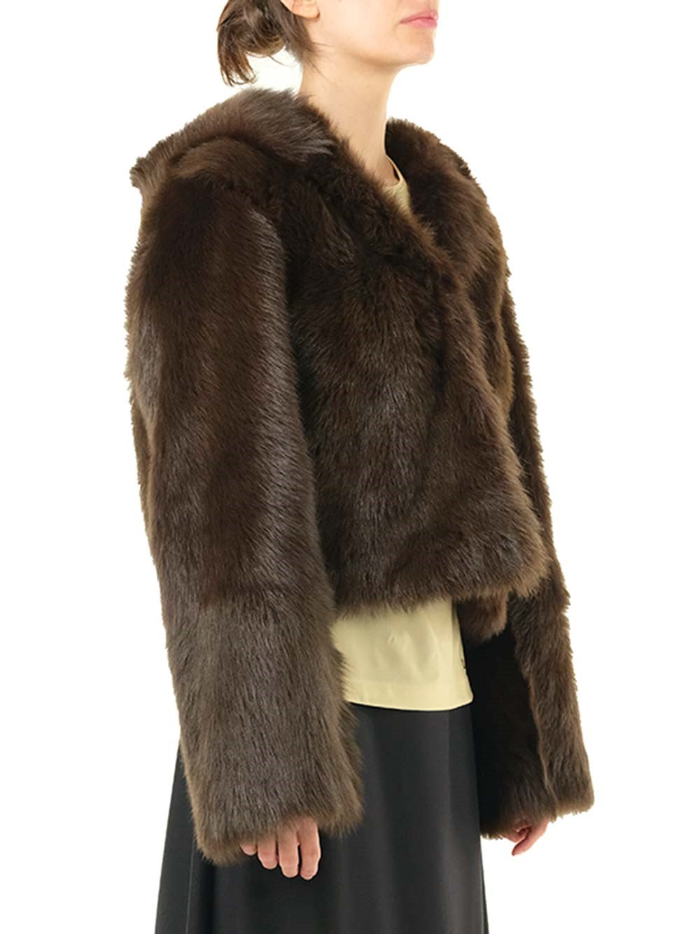 Loewe Women Shearling Hooded Jacket LOEWE
