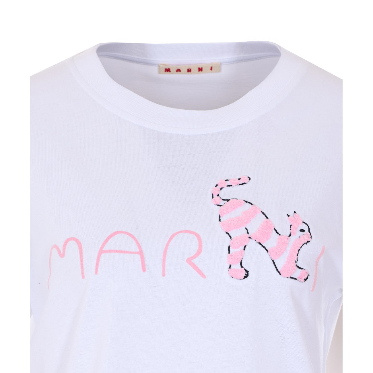 Marni Women Animal Alphabet Print Logo T-Shirt MARNI