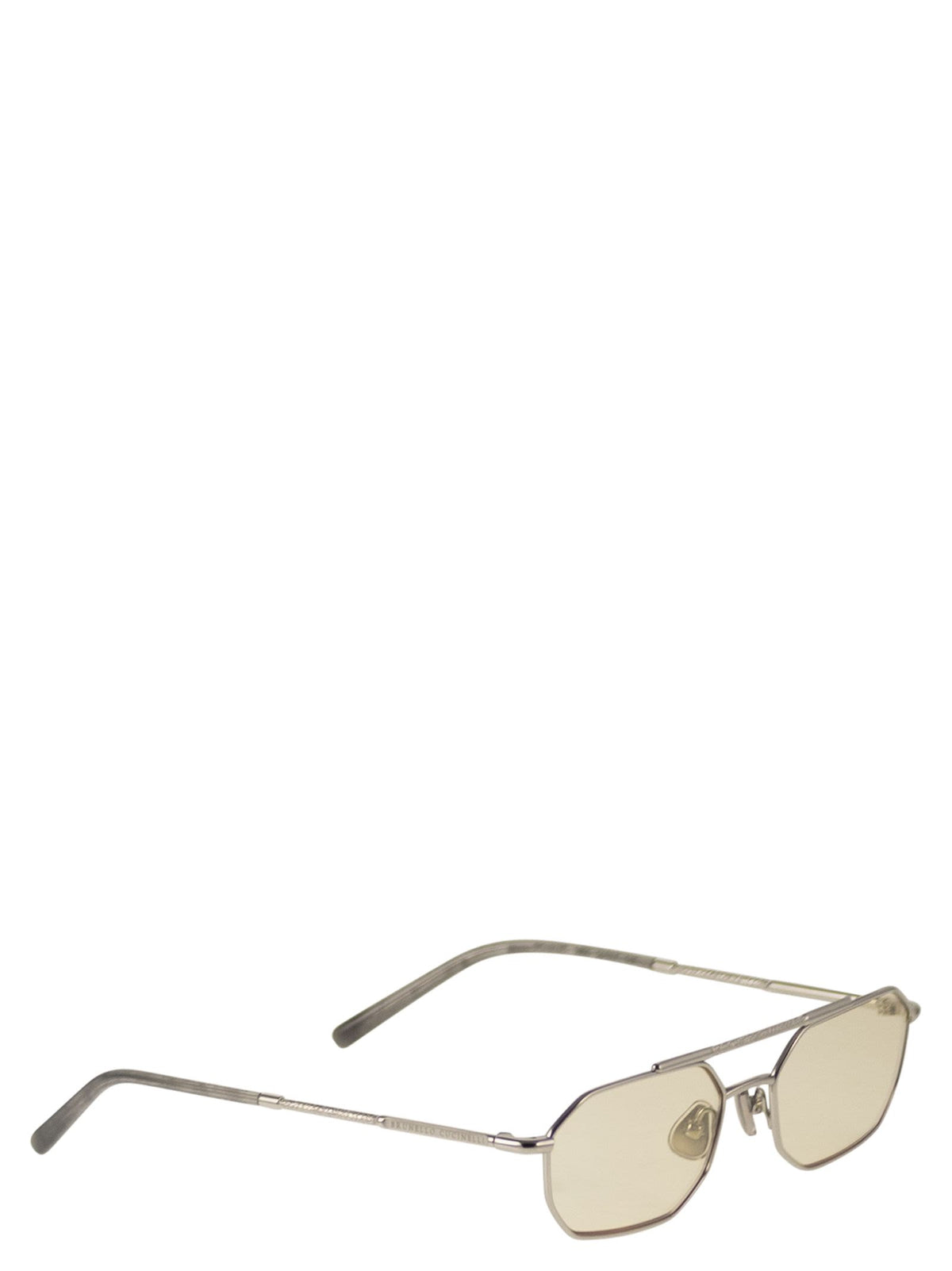 Brunello Cucinelli Women Titanium Sunglasses With Polyamide Lenses BRUNELLO CUCINELLI