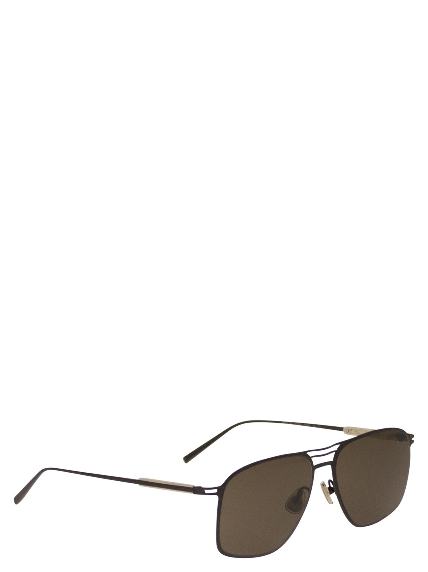 Brunello Cucinelli Men Titanium Sunglasses With Polyamide Lenses BRUNELLO CUCINELLI