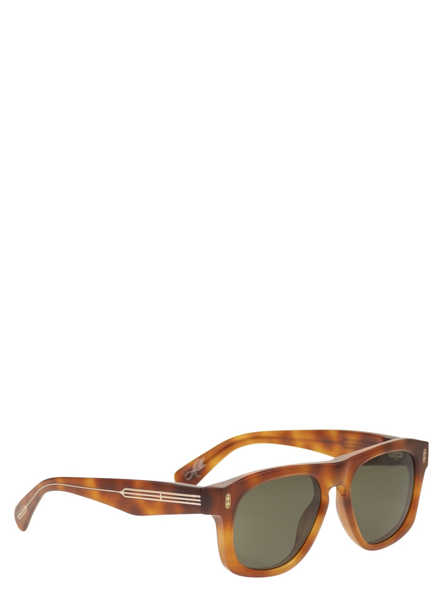 Brunello Cucinelli Men Tortoiseshell Acetate Sunglasses With Iconic Details BRUNELLO CUCINELLI