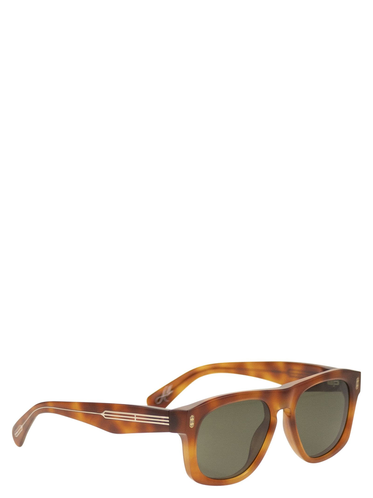 Brunello Cucinelli Men Tortoiseshell Acetate Sunglasses With Iconic Details