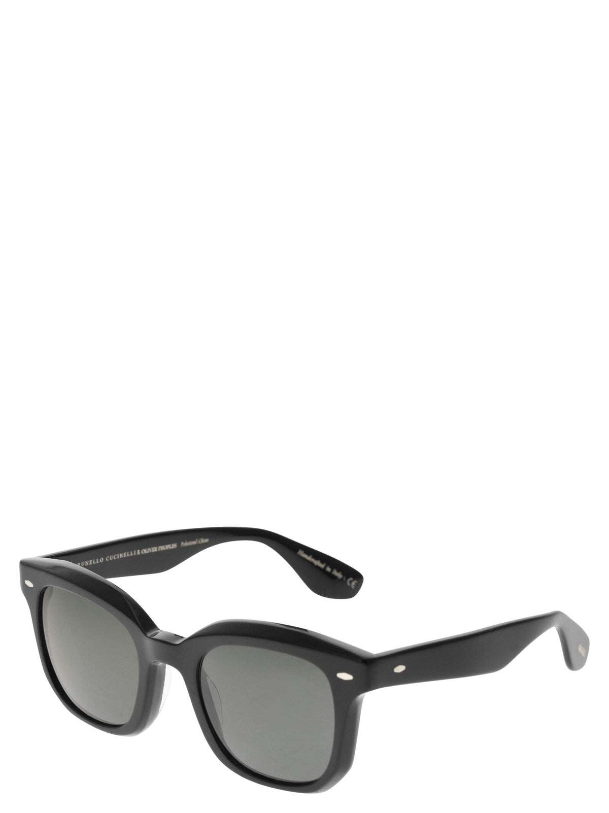 Brunello Cucinelli Unisex Nino Acetate Sunglasses With Polarised Lenses BRUNELLO CUCINELLI