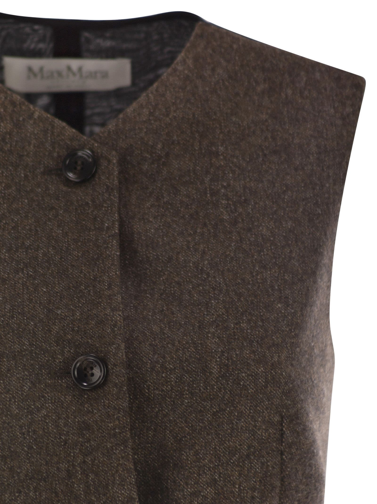 Max Mara Women Bikini1234 - Wool Felt Waistcoat MAX MARA