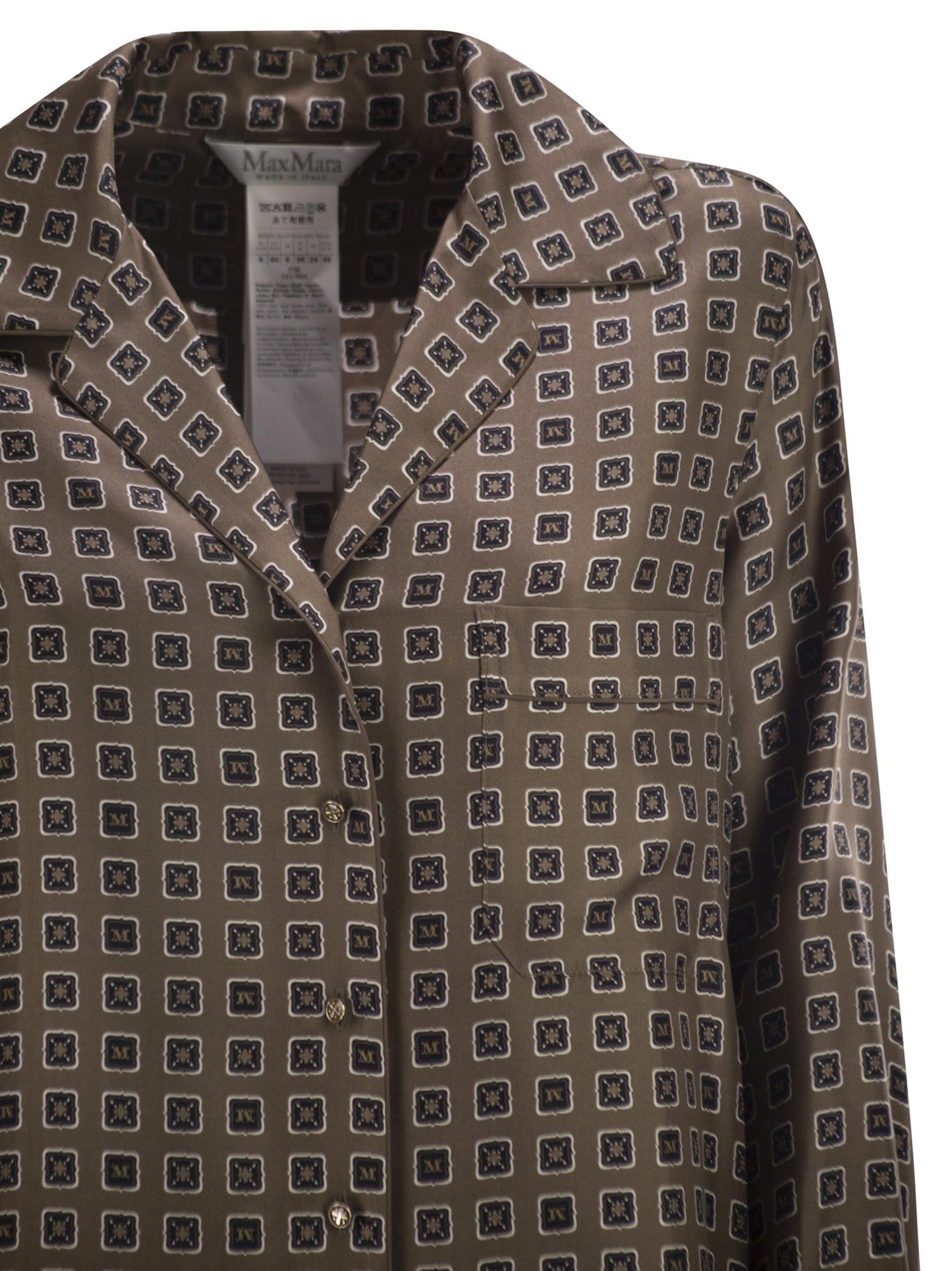 Maxmara Women Mxmdisco - Semi-Fitted Printed Silk Shirt MAX MARA