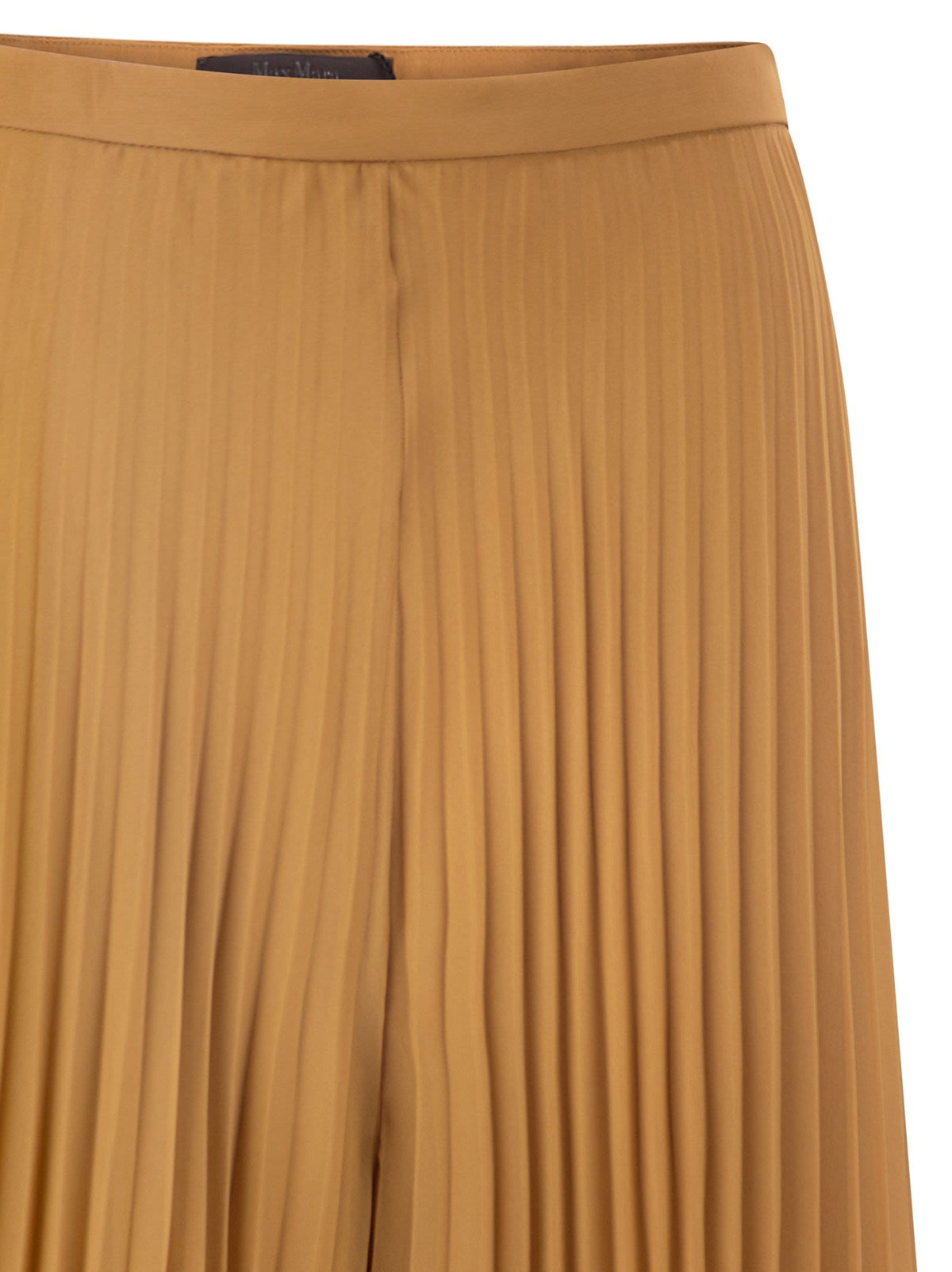 Max Mara Women Mxegrembo - Pleated Wide-Leg Georgette Trousers