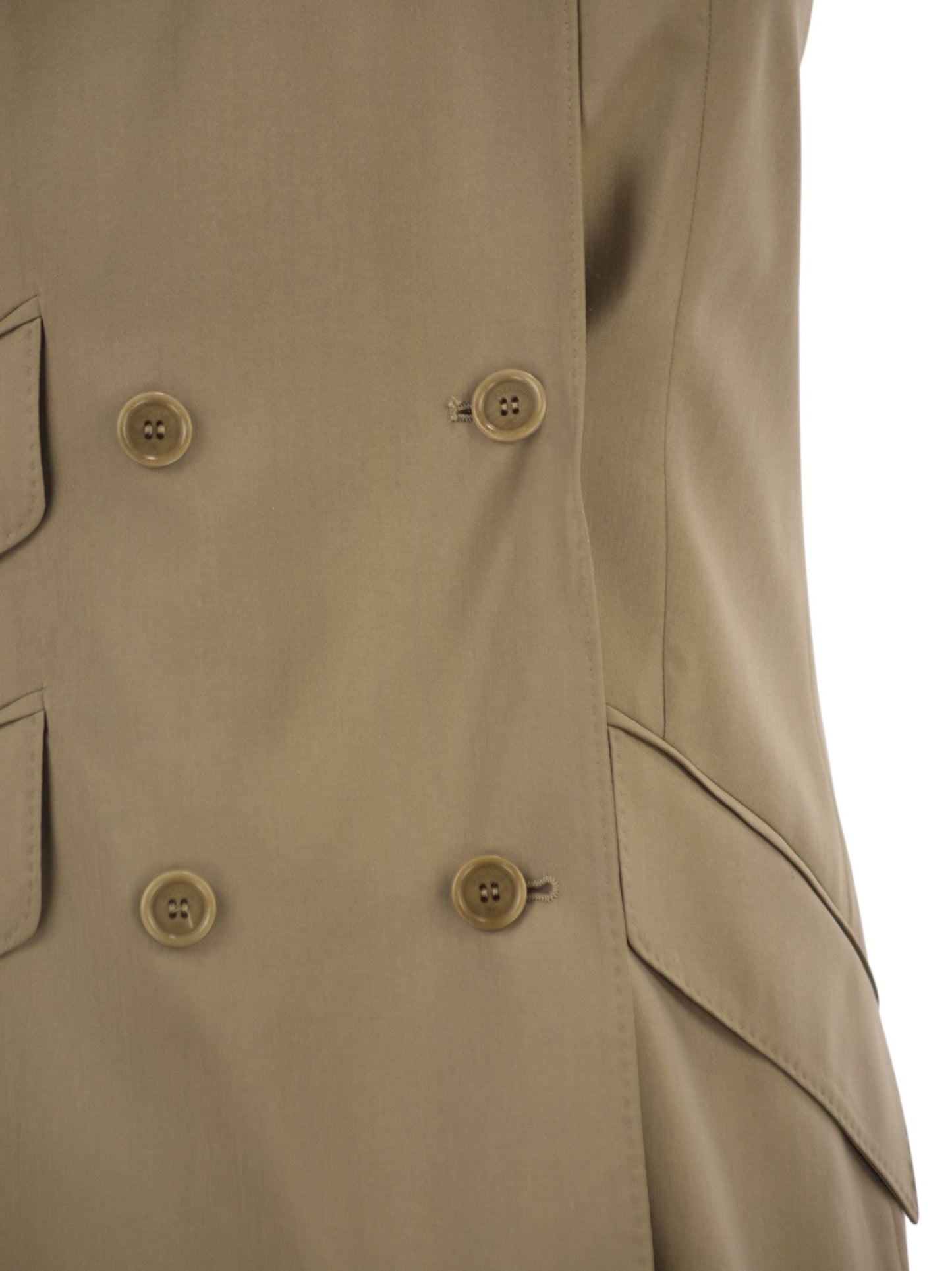 Max Mara Women Mxsnuraghe - Sleeveless Jacket In Wool And Silk Poplin MAX MARA