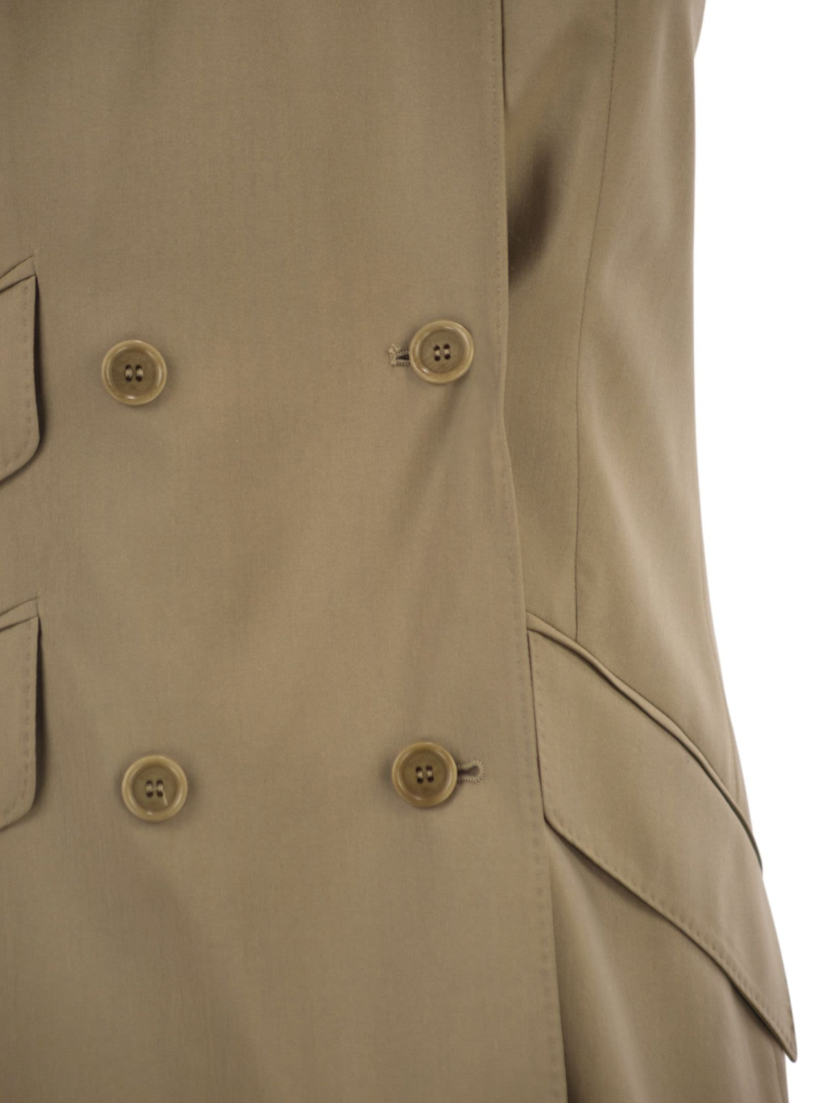 Max Mara Women Mxsnuraghe - Sleeveless Jacket In Wool And Silk Poplin MAX MARA