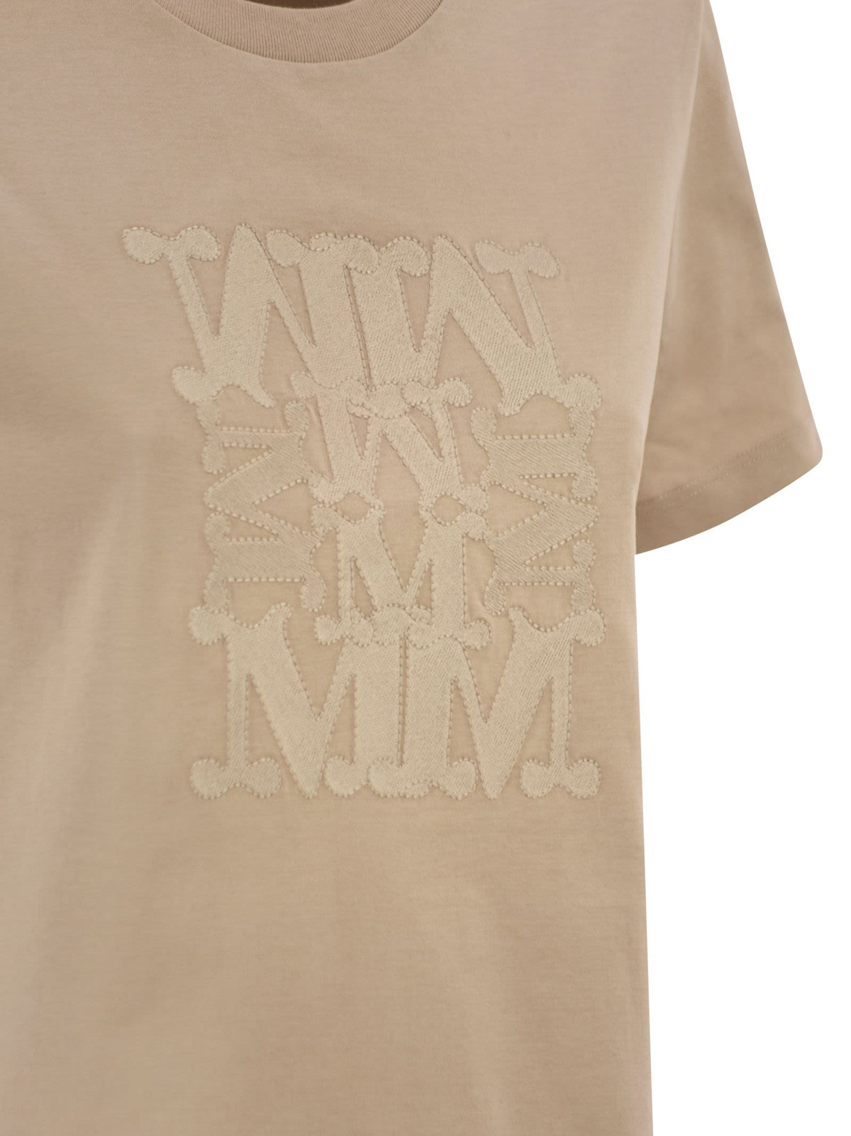 Max Mara Women Mxmgiovane - T-Shirt With Monogram Logo MAX MARA