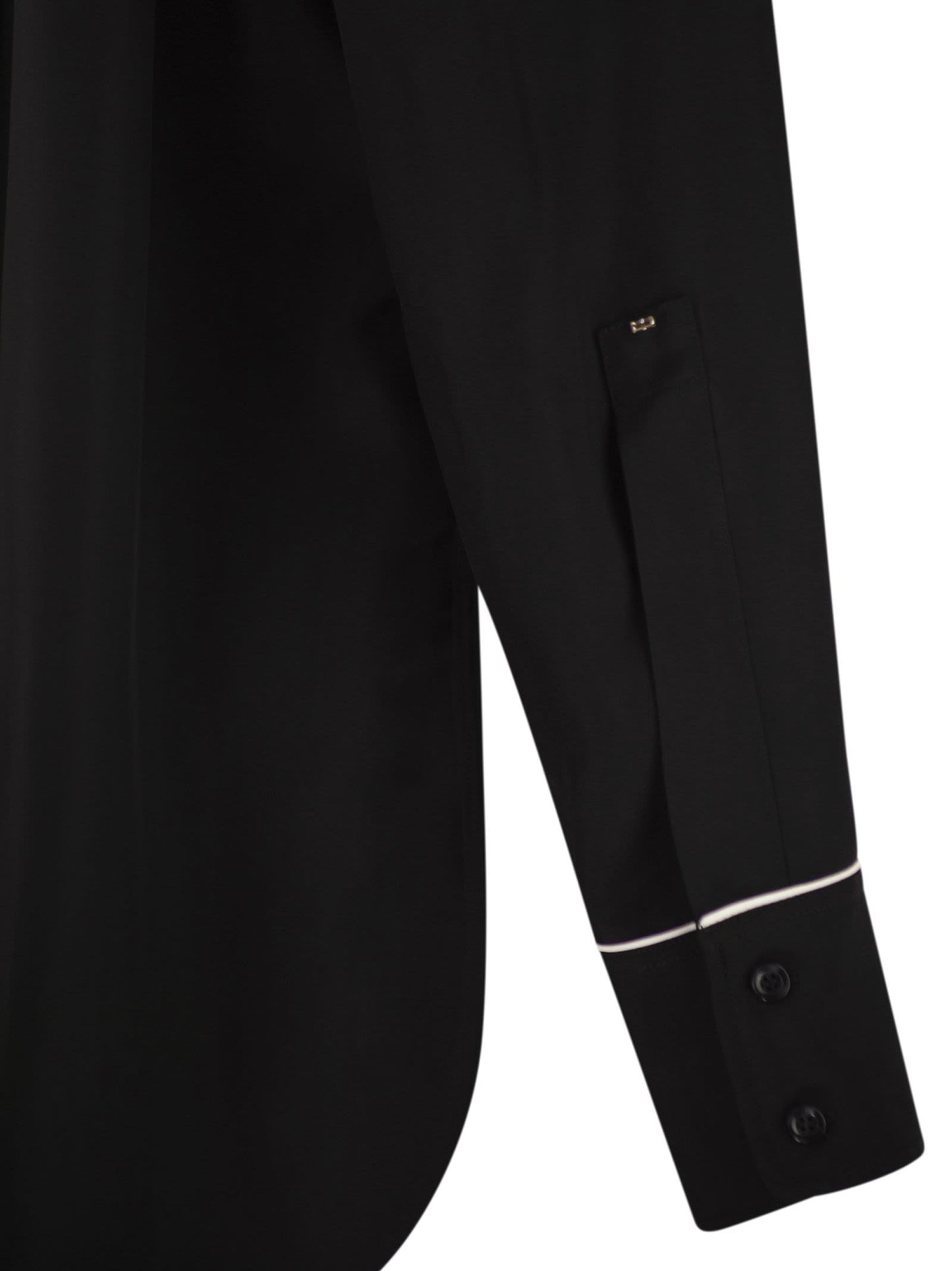 Sportmax Women Spxcocco – Fluid Viscose Shirt With Contrast Piping SPORTMAX