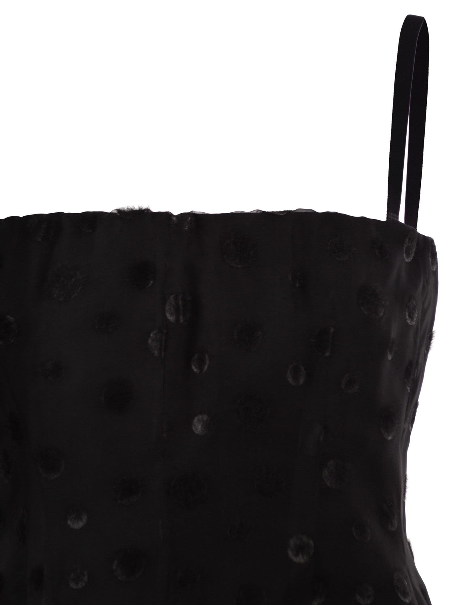 Sportmax Women Spxvampata - Flocked Silk Bustier Mini Dress SPORTMAX