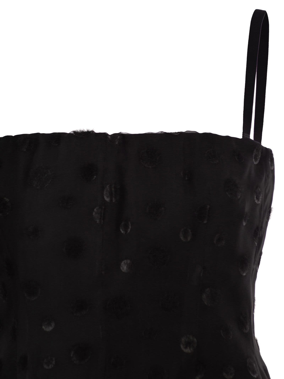 Sportmax Women Spxvampata - Flocked Silk Bustier Mini Dress SPORTMAX