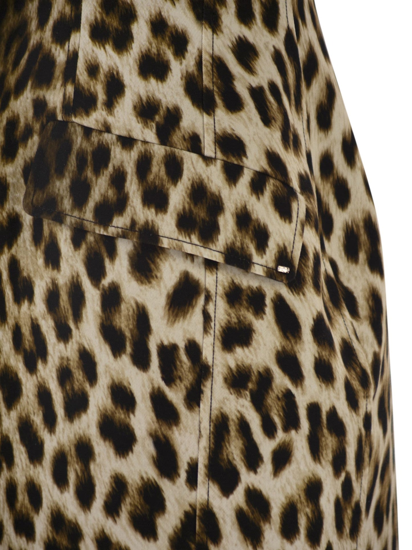 Sportmax Women Spxlonza – Cotton Mini Dress With Animal Print SPORTMAX