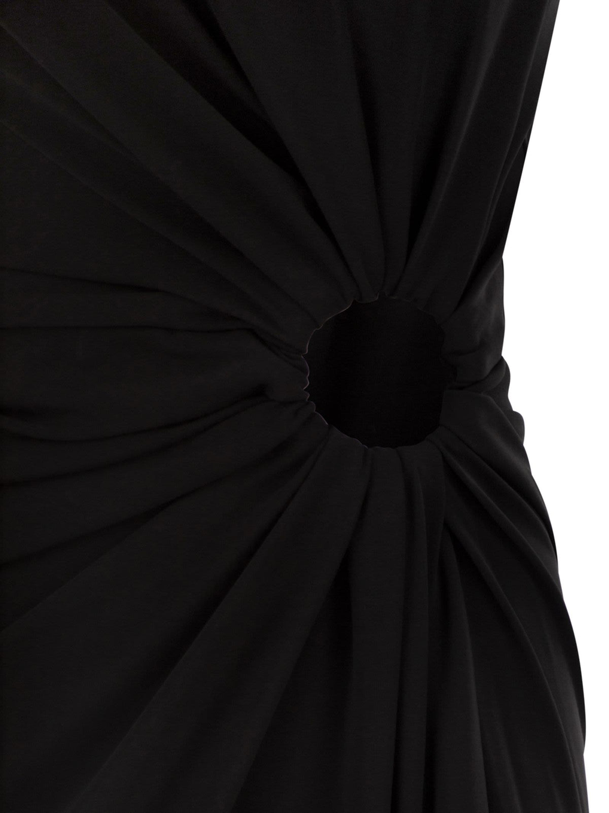 Sportmax Women Spxsaletta – Long Stretch Jersey Dress With Draping And Cut-Out SPORTMAX