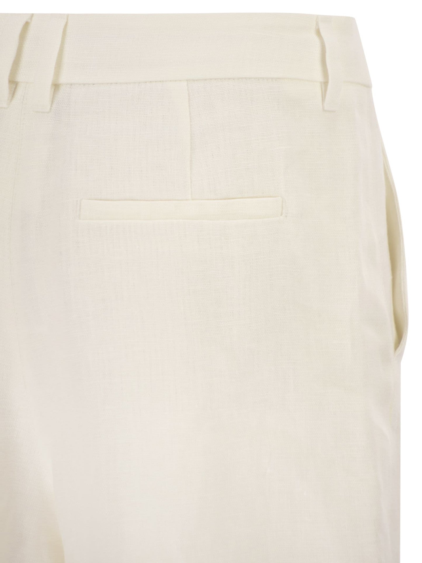 S Max Mara Women Smmparty - Linen Straw Shorts S MAX MARA