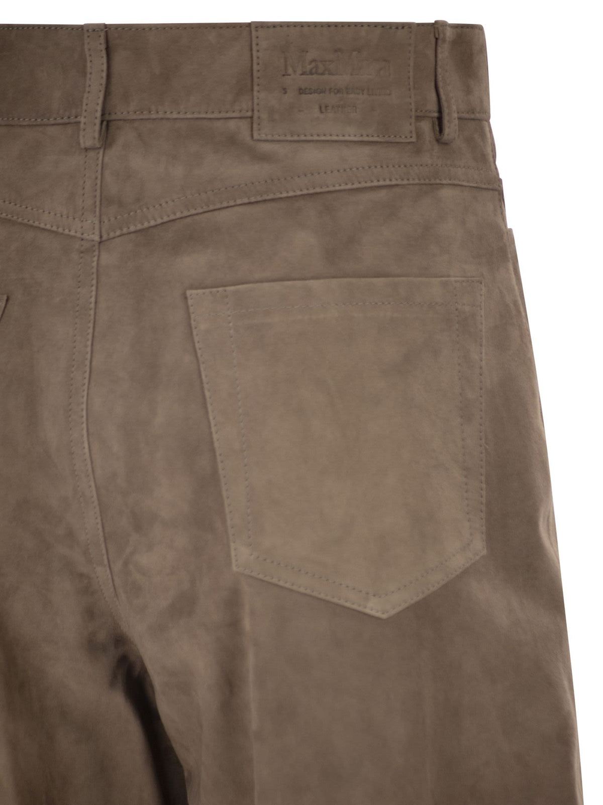 S Max Mara Women Smmfulmine - Wide-Leg Leather Trousers S MAX MARA