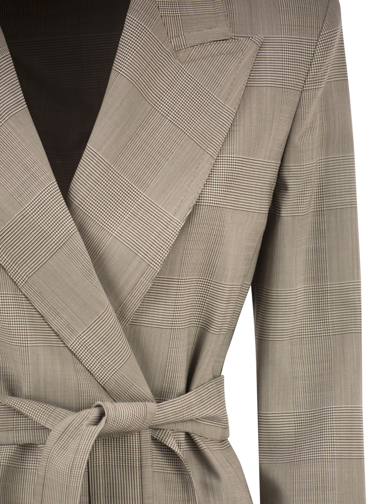 Max Mara Women Mxmnasello - Prince Of Wales Tailored Blazer With Belt MAX MARA