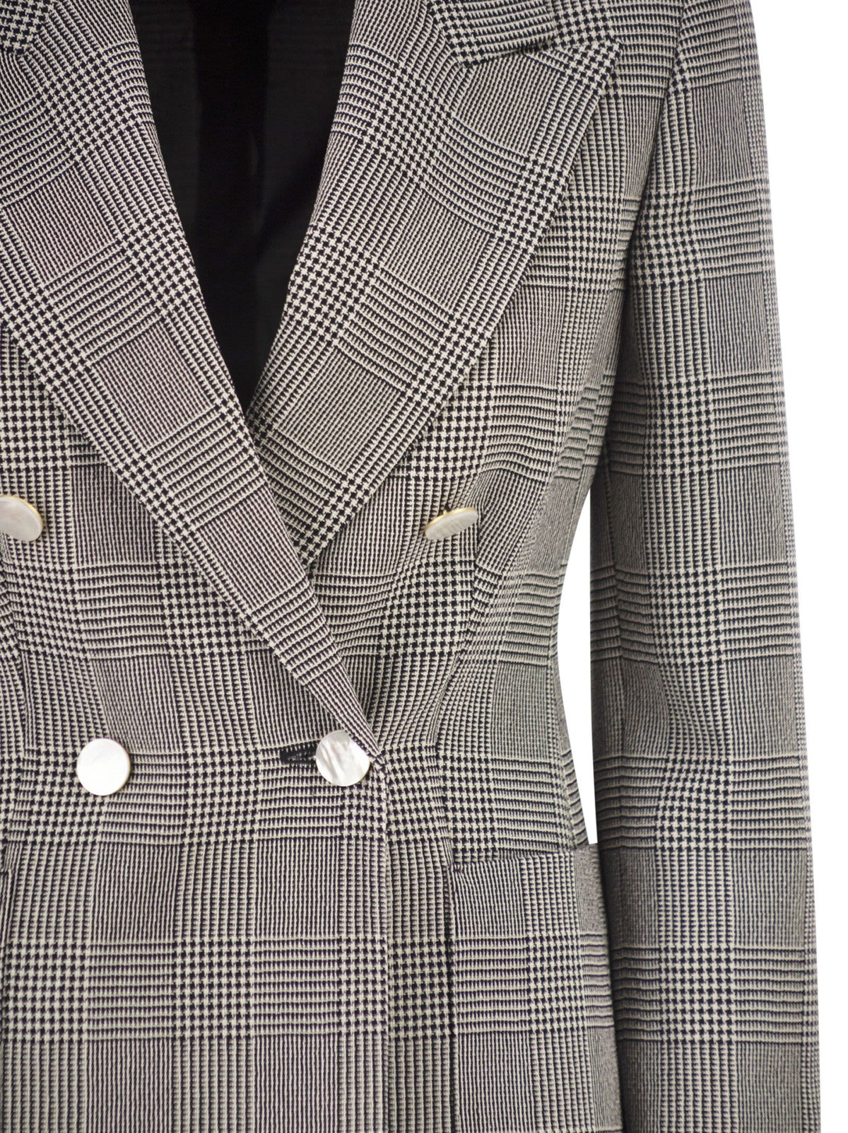 Max Mara Women Mxmaccordo - Double-Breasted Prince Of Wales Virgin Wool Blazer MAX MARA
