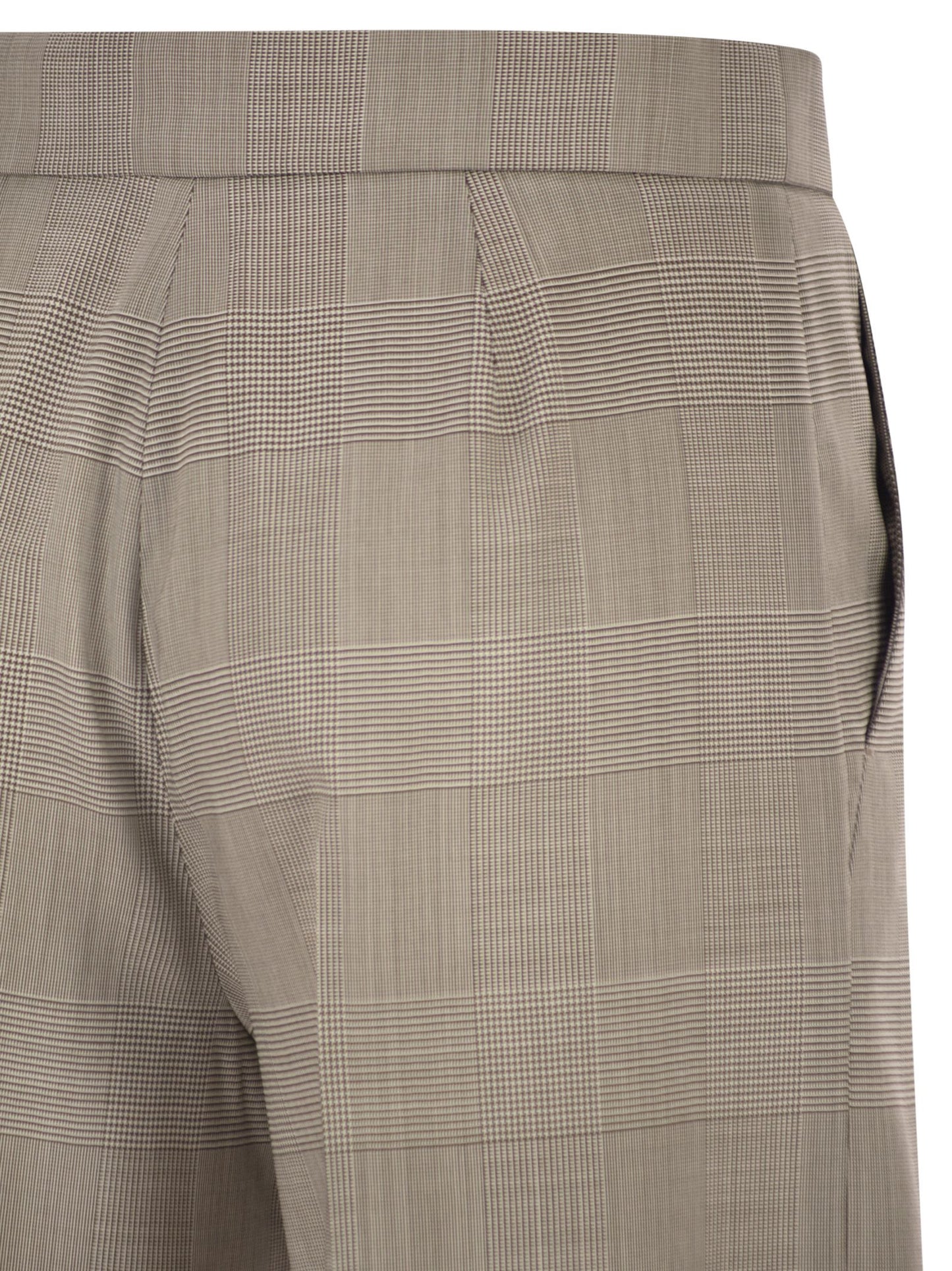 Max Mara Women Mxmnetto - Pure Virgin Wool Prince Of Wales Trousers MAX MARA