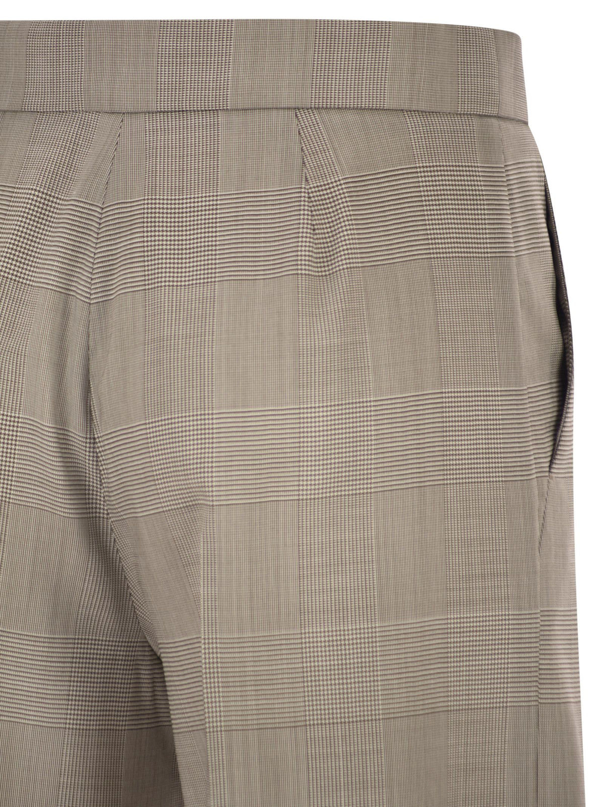Max Mara Women Mxmnetto - Pure Virgin Wool Prince Of Wales Trousers MAX MARA